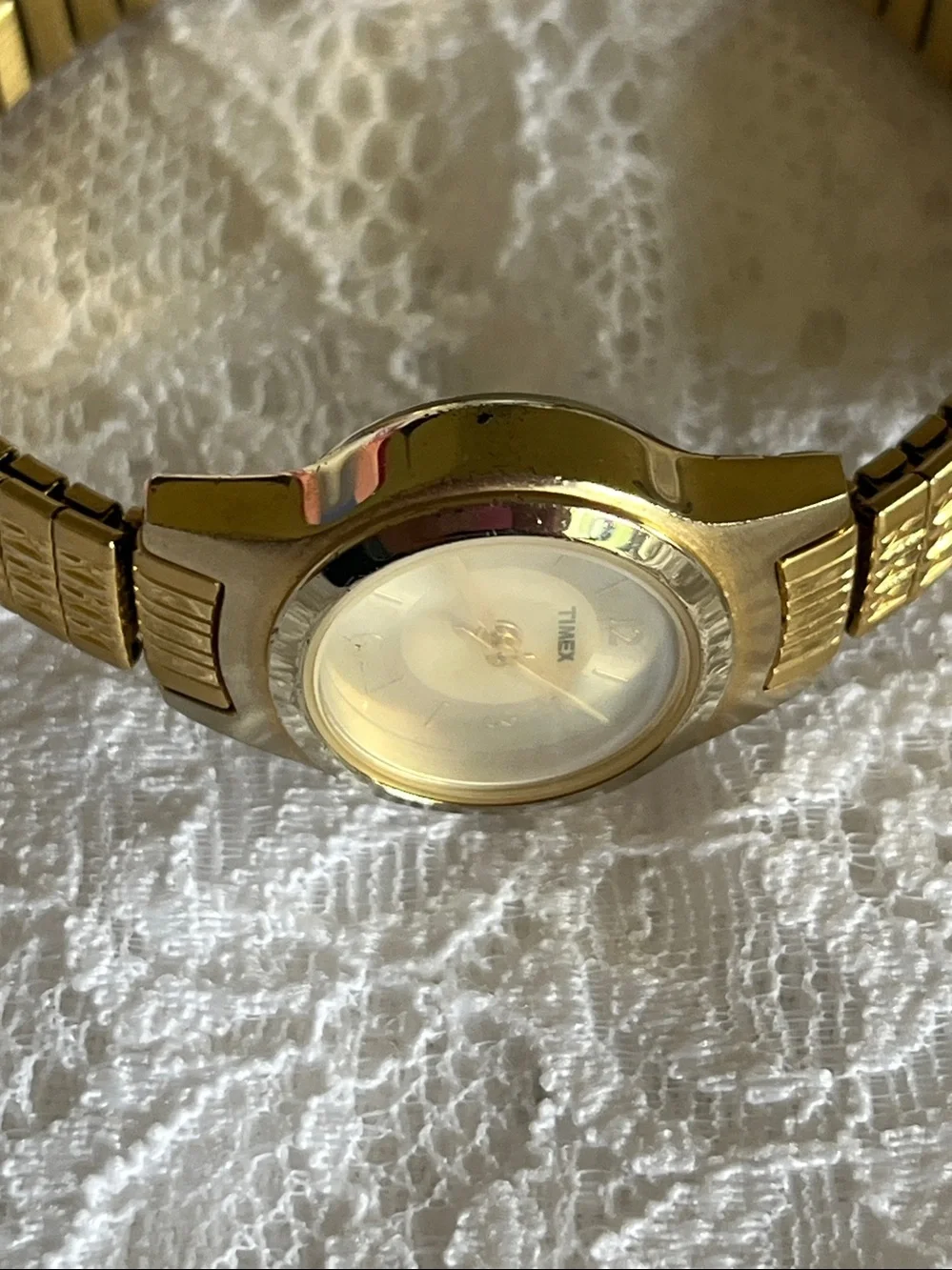 Timex Gold-Tone Ladies Stretch Bracelet Watch